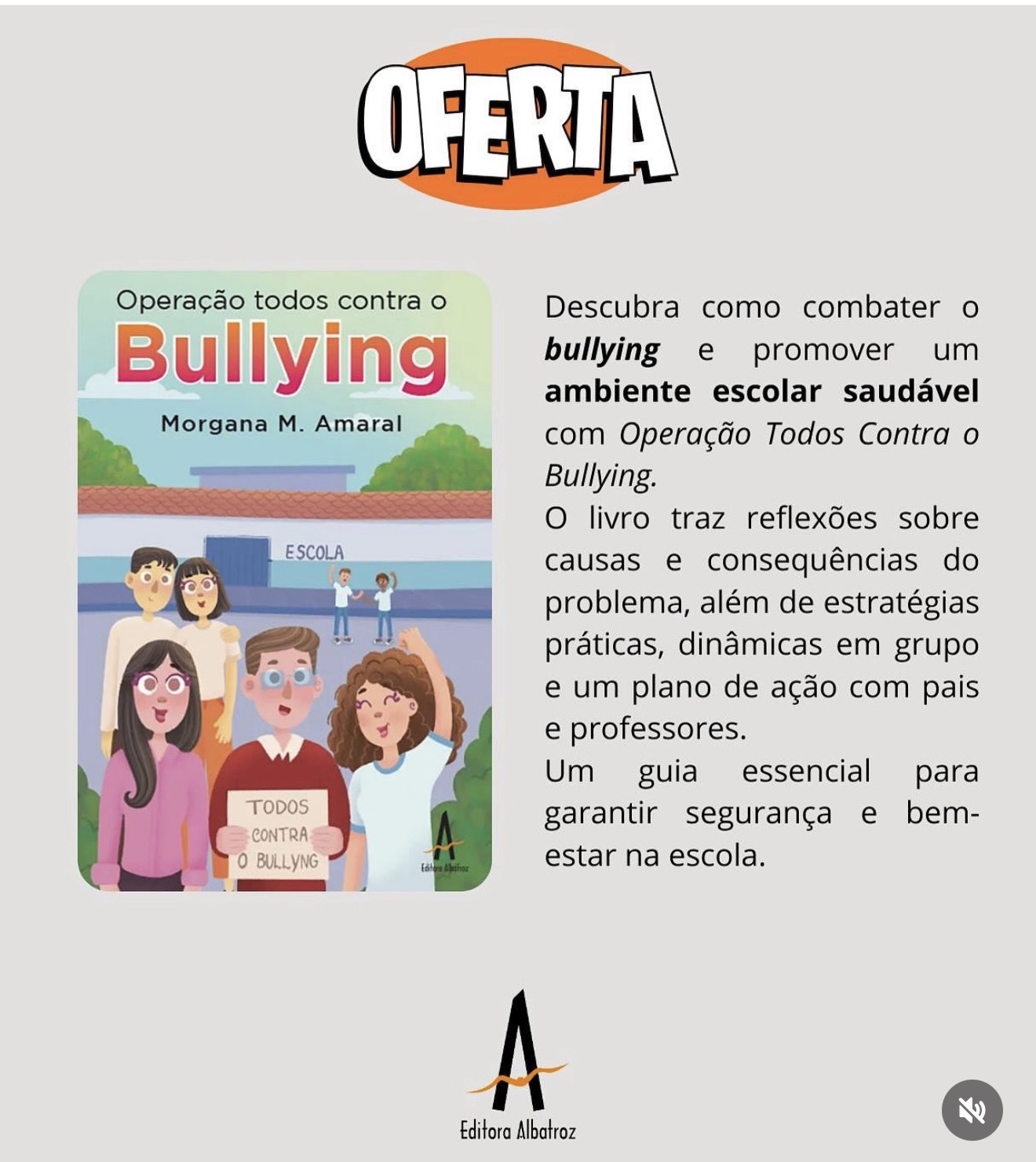 Apresentação do livro Operação Todos Contra o Bullying